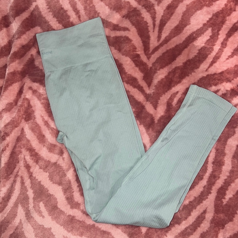 Sacre Mint Ribbed Leggings